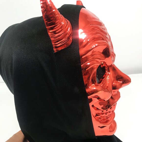 Adult Halloween Mask Red Devil - Picture 2 of 8